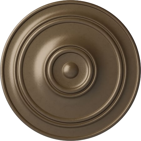 Ekena Millwork Small Classic Ceiling Medallion (Fits Canopies up to 10"), 40 1/4"OD x 3 1/8"P, Warm Silver CM40CLWSS